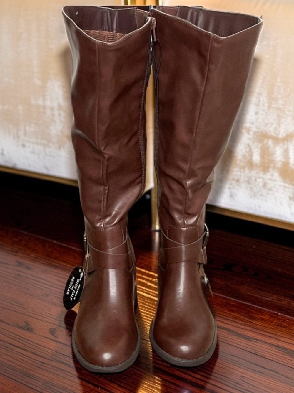 NWOB STYLE & CO Marlee Riding Boots,Rich Chocolate Brown Size 6.5โค๏ธ